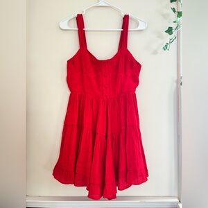 Forever 21 Red Skort Sleeveless Dress